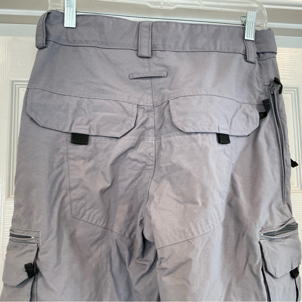 Boulder Gear Womens S Cargo Insulated Snow Ski Pants Gray Fleece Lined Ankle Zip - Picture 7 of 14